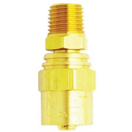 MILTON INDUSTRIES Male End Reusable Brass Hose Fitting 777AC-20